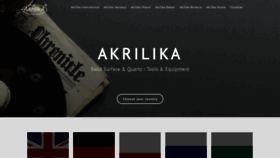 What Akrilika.com website looked like in 2021 (3 years ago)