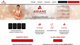 What Arianelumierepulsee.com website looked like in 2021 (3 years ago)