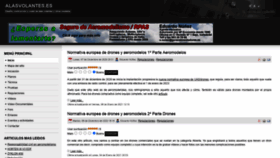 What Alasvolantes.es website looked like in 2021 (3 years ago)