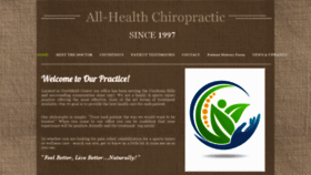 What Allhealthchirodoc.com website looked like in 2021 (3 years ago)