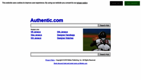 What Authentic.com website looked like in 2021 (4 years ago)