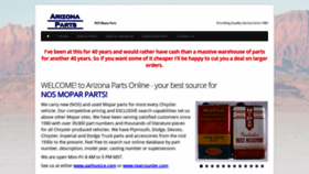 What Arizonaparts.com website looked like in 2021 (3 years ago)