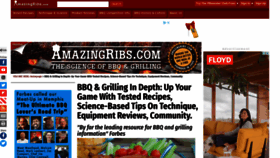 What Amazingribs.com website looked like in 2021 (3 years ago)