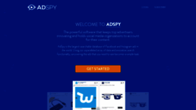 What Adspy.com website looked like in 2021 (3 years ago)
