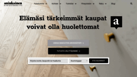 What Aninkainen.fi website looked like in 2021 (3 years ago)
