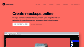 What Artboard.studio website looked like in 2021 (5 years ago)