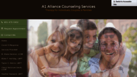 What A1alliancecounselingservices.com website looked like in 2021 (3 years ago)