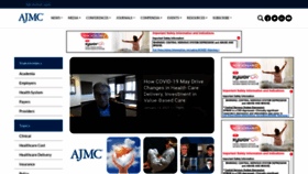 What Ajmc.com website looked like in 2021 (3 years ago)