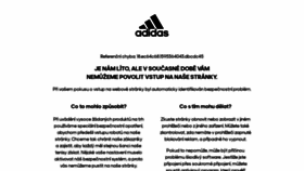 What Adidas.cz website looked like in 2021 (3 years ago)