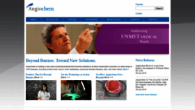 What Angiochem.com website looked like in 2021 (3 years ago)