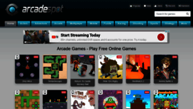 What Arcadespot.com website looked like in 2021 (3 years ago)