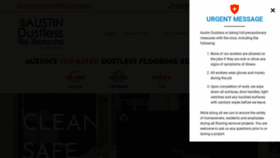 What Austindustless.com website looked like in 2021 (4 years ago)