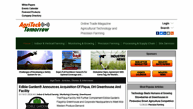 What Agritechtomorrow.com website looked like in 2021 (3 years ago)
