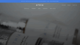 What Athiaskin.com website looked like in 2021 (3 years ago)