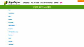 What Appsgeyser.io website looked like in 2021 (3 years ago)