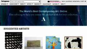 What Artspace.com website looked like in 2021 (3 years ago)