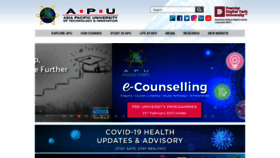 What Apu.edu.my website looked like in 2021 (3 years ago)