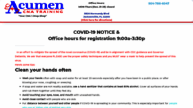 What Acumenmedicalservices.com website looked like in 2021 (3 years ago)