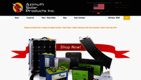 What Azimuthsolarproducts.com website looked like in 2021 (3 years ago)