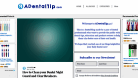 What Adentaltip.com website looked like in 2021 (3 years ago)