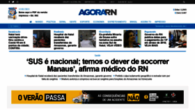What Agorarn.com.br website looked like in 2021 (5 years ago)