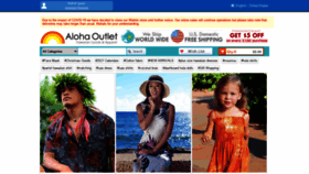 What Alohaoutlet.com website looked like in 2021 (3 years ago)