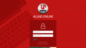 What Aluno.unipar.br website looked like in 2021 (3 years ago)