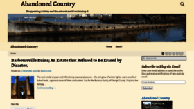 What Abandonedcountry.com website looked like in 2021 (3 years ago)
