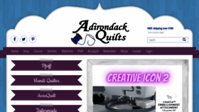 What Adirondackquilts.com website looked like in 2021 (3 years ago)