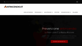 What Antincendio.it website looked like in 2021 (3 years ago)