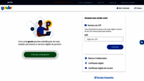 What Acesso.gov.br website looked like in 2021 (3 years ago)