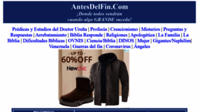What Antesdelfin.com website looked like in 2021 (3 years ago)