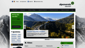 What Alpenverein.at website looked like in 2021 (3 years ago)
