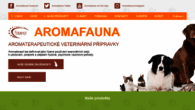 What Aromafauna.eu website looked like in 2021 (3 years ago)