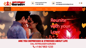 What Astrologergurudev.com website looked like in 2021 (3 years ago)