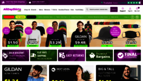 What Alldayshirts.com website looked like in 2021 (3 years ago)