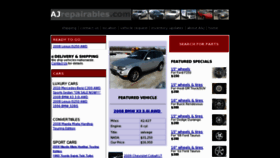 What Ajrepairables.com website looked like in 2011 (13 years ago)