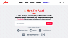 What Attacomsian.com website looked like in 2021 (4 years ago)