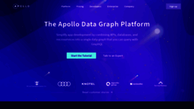 What Apollographql.com website looked like in 2021 (3 years ago)