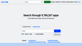 What Appstorespy.com website looked like in 2021 (3 years ago)