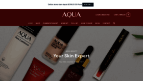 What Aquabeauty.com.my website looked like in 2021 (3 years ago)