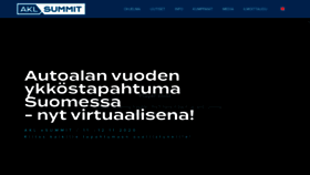 What Aklsummit.fi website looked like in 2021 (3 years ago)