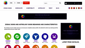 What Astrology-zodiac-signs.com website looked like in 2021 (3 years ago)