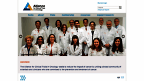 What Allianceforclinicaltrialsinoncology.org website looked like in 2021 (3 years ago)
