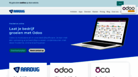 What Aardug.nl website looked like in 2021 (3 years ago)