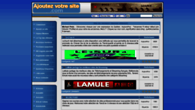 What Ajoutezvotresite.com website looked like in 2021 (3 years ago)