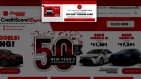 What Arlingtontoyota.com website looked like in 2021 (3 years ago)