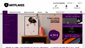 What Artflakes.com website looked like in 2021 (3 years ago)