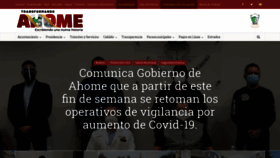What Ahome.gob.mx website looked like in 2021 (3 years ago)