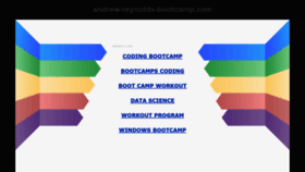 What Andrew-reynolds-bootcamp.com website looked like in 2021 (3 years ago)